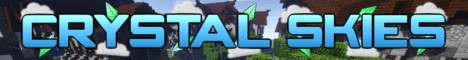 Crystal Skies Minecraft server banner