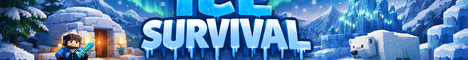 Ice Survival Minecraft server banner