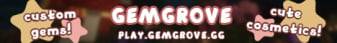 Gemgrove Minecraft server banner