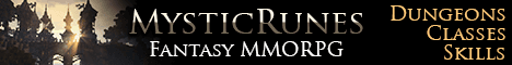 MysticRunes MMORPG Minecraft server banner