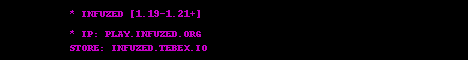 Infuzed Minecraft server banner