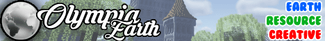 Olympia Earth Minecraft server banner