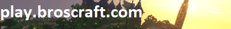 Broscraft Minecraft server banner