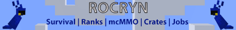 Rocryn Minecraft server banner