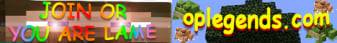 OPLegends Minecraft server banner