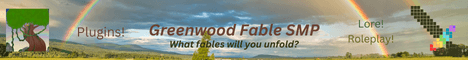 Greenwood Fable Minecraft server banner
