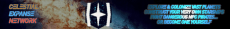 The Celestial Expanse Minecraft server banner