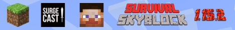 Surgecast Minecraft server banner