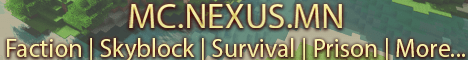 Nexus Minecraft server banner