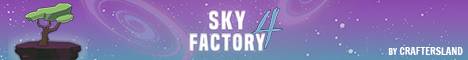 SkyFactory 4 by CraftersLand Minecraft server banner