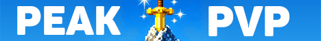 Peak PVP Minecraft server banner
