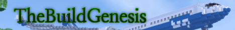 TheBuildGenesis Minecraft server banner