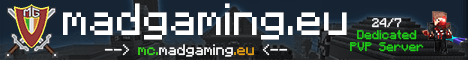 MadGaming Minecraft server banner