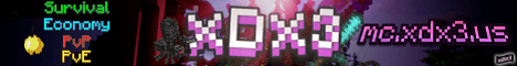 xDx3 Minecraft server banner