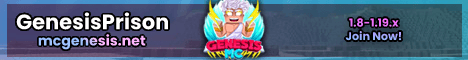 Genesis Network Minecraft server banner