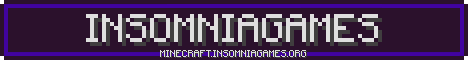 Insomniagames Minecraft server banner
