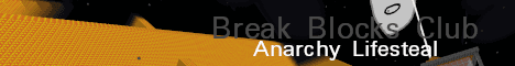 Break Blocks Club Minecraft server banner