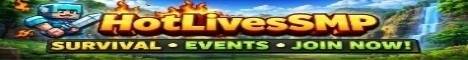 HotLivesSMP Minecraft server banner