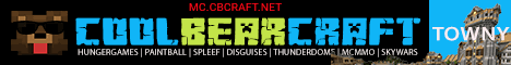 CoolBearCraft SlimeFun | Towny Minecraft server banner