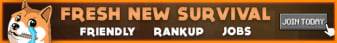 Dogecraft Minecraft server banner