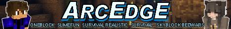 Arcedge Network Minecraft server banner
