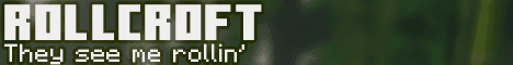 Rollcroft Minecraft server banner