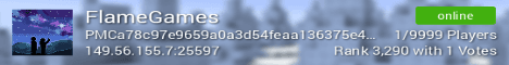 FlameGames Minecraft server banner