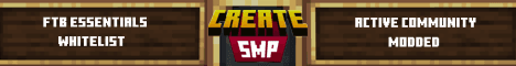 Create SMP Minecraft server banner