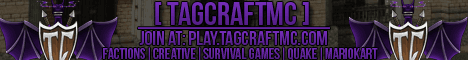 TagCraftMC Minecraft server banner