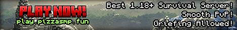 PizzaSMP Minecraft server banner