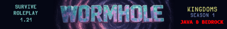 The Wormhole Minecraft server banner