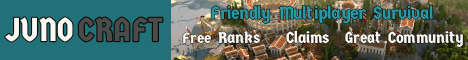 JunoCraft Minecraft server banner