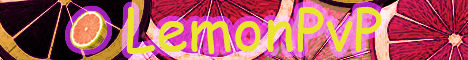 LemonPvP Minecraft server banner