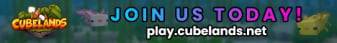 CubeLands Minecraft server banner