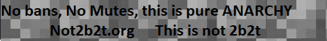Not 2b2t Minecraft server banner