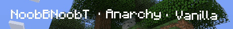 NoobBNoobT.com Minecraft server banner