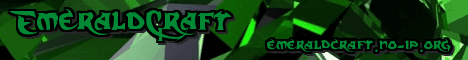 Emeraldcraft Minecraft server banner