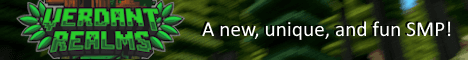 Verdant Realms Minecraft server banner