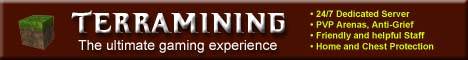Terramining II Minecraft server banner