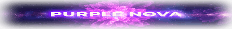 Purple Nova Minecraft server banner