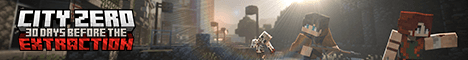 city zero extraction Minecraft server banner