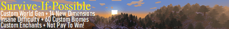 Survive If Possible Minecraft server banner