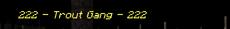 TroutWorld Minecraft server banner