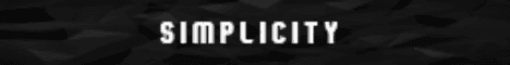 Simplicity Minecraft server banner