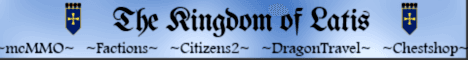 The Kingdom of Latis Minecraft server banner