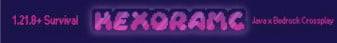 HexoraMC Minecraft server banner