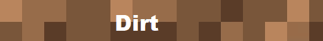 Dirt Minecraft server banner