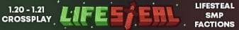 Lifesteal Network Minecraft server banner
