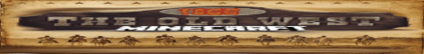 1860 Old West Minecraft server banner