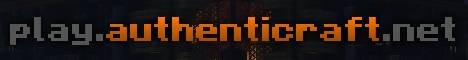Authenticraft Minecraft server banner